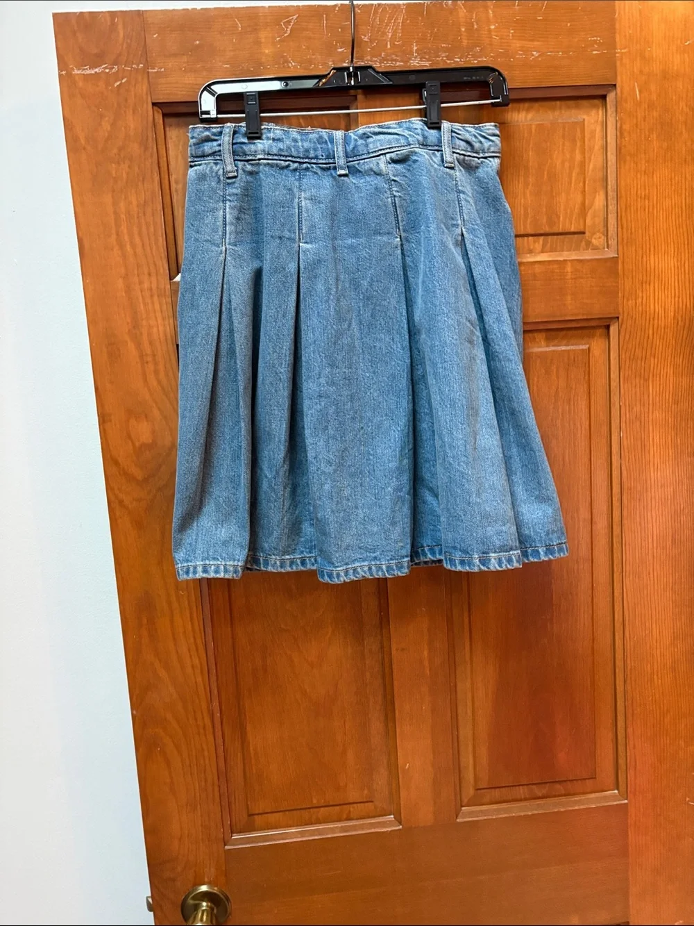 Free People | Skirts | Free People Light Blue Buttonfront Denim Mini ...